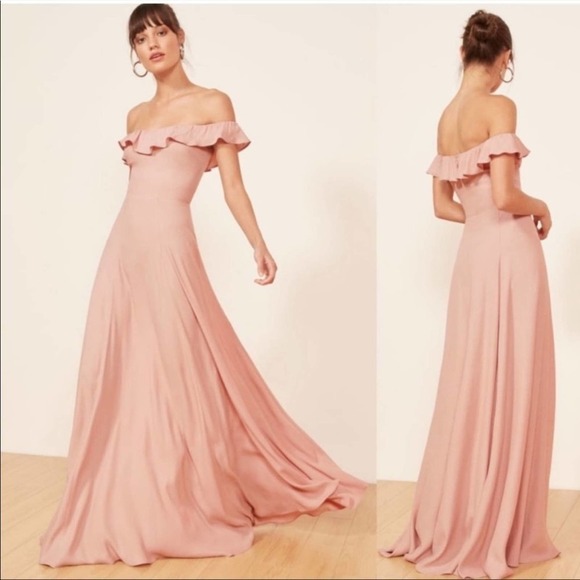 Reformation Pink Verbena Maxi Dress Size 6 - Picture 1 of 15